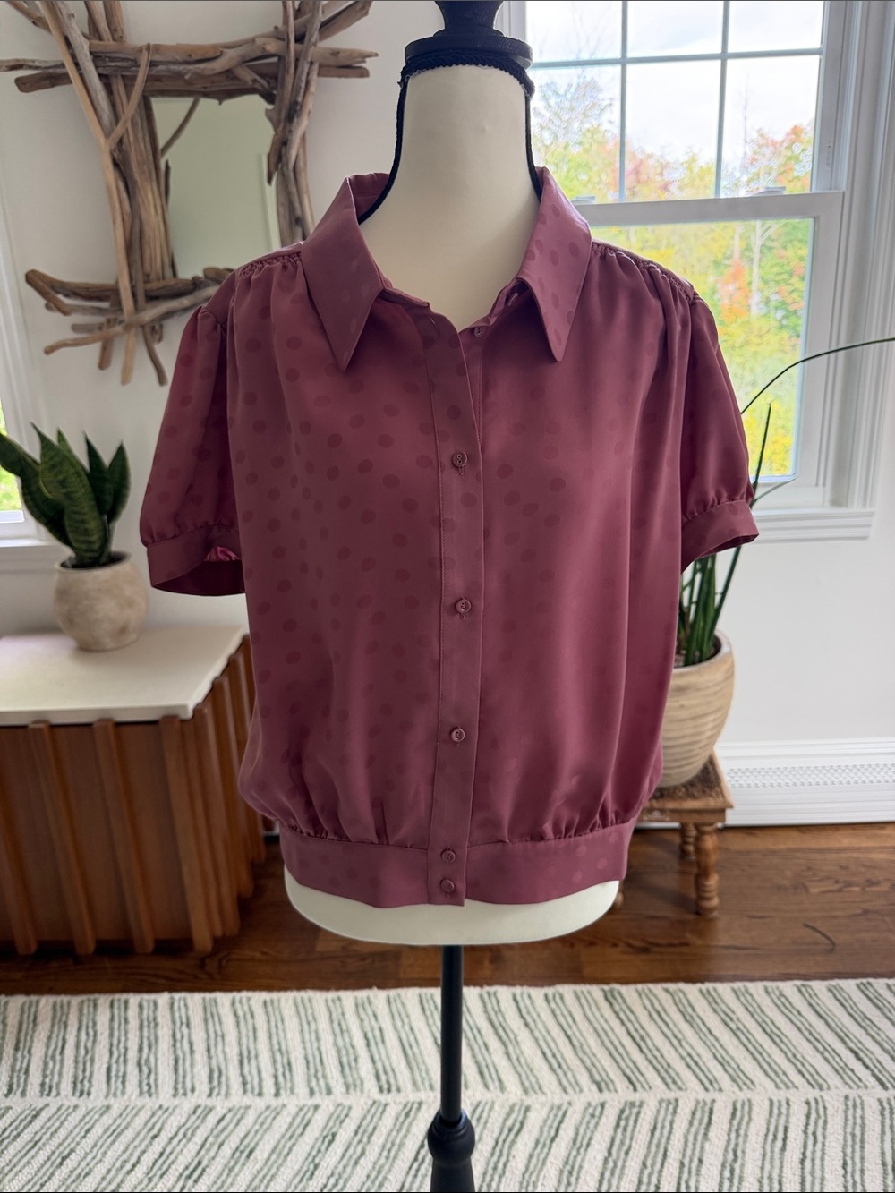 Favorite Daughter pink cropped blouse